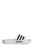 adidas White Adilette Shower Junior And Youth Sliders