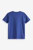Blue Football Flippy Sequin Short Sleeves T-Shirt (3-16yrs)