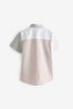 Neutral Short Sleeve Colourblock Shirt (3-16yrs)
