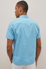 Blue Printed Short Sleeve Shirt