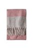Gallery Home Pink Tonal Faux Fur Throw