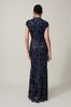 Phase Eight Sofia Embroidered Black Sequin Dress