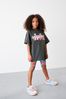 the north face logo print hoodie item Oversized T-Shirt and Cycling Shorts Set (3-16yrs)