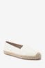White Forever Comfort® Flat Espadrille Shoes