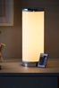 glow White STARBURST CYLINDER TABLE LAMP