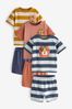 Animal Pocket 3 Pack Short Pyjamas (9mths-10yrs)