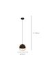 Eglo Black/Wood Callow 1 Light Ceiling Light Pendant