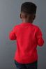 Red Textured Long Sleeve Knitted Polo Shirt (3mths-7yrs)