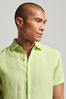 Superdry Green Studios Casual Linen Short Sleeve Shirt