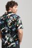 Superdry Black Vintage Hawaiian Short Sleeve Shirt