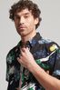 Superdry Black Vintage Hawaiian Short Sleeve Shirt