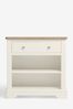 Chalk White Hampton Painted Oak Bookcase Shelf