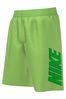 Nike Green Sketch Logo 7 Inch Volley Swim Shorts