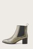 Monsoon	Natural Metallic Leather Ankle Boots