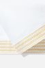 Jasper Conran London White Bamboo 200 Thread Count Cotton Percale Embroidered Border Duvet Cover