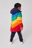 Little Bird by Jools Oliver Multi Shower Resistant Rainbow Chevron Padded Coat