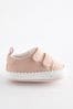 Pink Scallop Baby Trainers (0-24mths)