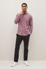 Dusky Pink Regular Fit Limited 3d Embroidery Sweater Tracksuit