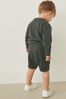 Charcoal Grey Sweatshirt and Shorts Set (3mths-7yrs)
