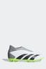 adidas White/Black Kids Predator Accuracy.3 Laceless Firm Ground Boots