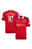 adidas Red Rashford - 10 Manchester United 22/23 Junior Home Jersey T-Shirt