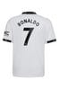 adidas White Ronaldo - 7 Manchester United 22/23 Junior Away Jersey