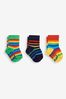 JoJo Maman Bébé Multi 3-Pack Rainbow Stripe Socks