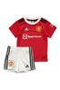 adidas Red navy blue adidas basketball shoes boys boots Manchester United 22/23 Kids Home Mini Kit
