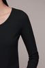 Whistles Ribbed Black Top