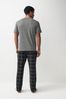 Grey/Black Check Motionflex Cosy Pyjamas Set