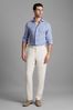 Reiss Soft Blue Ruban Linen Long Sleeve Shirt