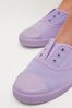 Lilac Purple Slip On Canvas Shoes