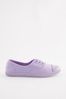 Lilac Purple Slip On Canvas Shoes