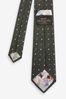 Green Floral Polka Dot Signature Made In Italy Tie