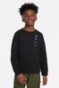 Nike Black Logo Fleece Sweatshirt