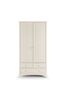 Julian Bowen Stone White Cameo Combination Wardrobe