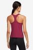 Nike Red Swoosh Medium Support Padded Vest With Built In Sports Bra