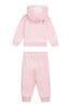 Juicy Couture Baby Pink Velour Zip Through Hoodie Breve And Jogger Set
