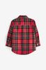 Red with Character Pocket Long Sleeve Check Shirt (3mths-7yrs)