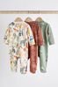 Minerals Cotton Baby Sleepsuits 3 Pack (0mths-2yrs)