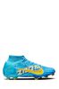 Nike Blue Zoom Mercurial Superfly 9 Kylian Mbappe Firm Ground Football Boots
