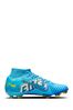 Nike Blue Zoom Mercurial Superfly 9 Kylian Mbappe Firm Ground Football Boots