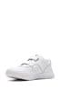 Clarks White Multi Fit Kids Cica Star Orb Trainers