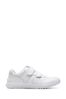 Clarks White Multi Fit Kids Cica Star Orb Trainers