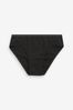 Black Elastic Bikini Briefs 5 Pack (2-16yrs)