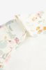 Cream Floral Baby Weaning and Feeding Sleeved Bib (6mths-3yrs)