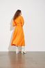 mbyM Orange Wrap Maxi Dress