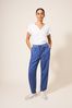 White Stuff Blue Effie Linen Trousers