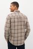 Brown Check Regular Fit Easy Iron Button Down Oxford Trail Shirt