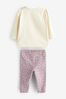 Lilac Purple Character Baby Top And Leggings over Set
